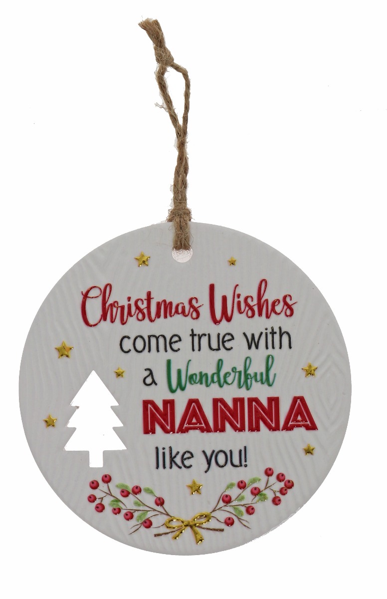 Nanna Xmas Plaque