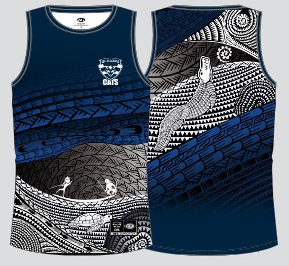 Indigenous Training Singlet Cats