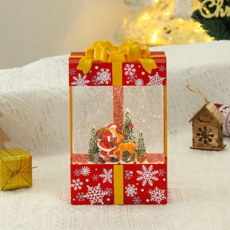 Red Santa and Reindeer Christmas Led Musical