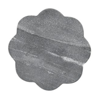 Coaster Collective Scallop Marble Coaster 11.5cm Charcoal