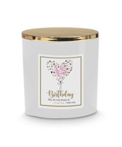18th Heart Candle