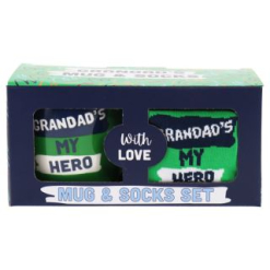 Granddads Hero Mug and Sock Set