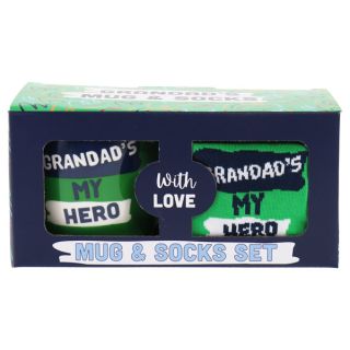 Granddads Hero Mug and Sock Set
