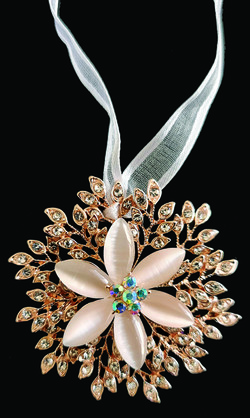 Rose Gold Diamond Flower