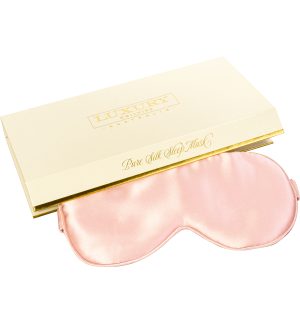 Luxury Pure Silk Sleep Mask - Blush