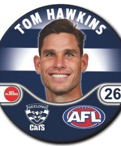 2021 AFL Geelong Player Badge - Hawkins Tom