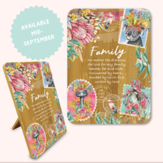 Affirmation Plaque Love Family Pretty Postage