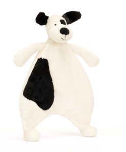 Jellycat Bashful Black & Cream Puppy Comforter