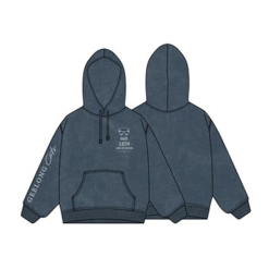 Geelong Cats Acid Wash Hoody