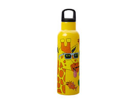 Mulga the Artist Double Wall Insulated Bottle 600ML Giraffe