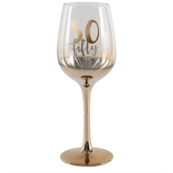 50 Rose Gold Ombre Wine Glass