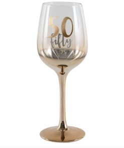 50 Rose Gold Ombre Wine Glass