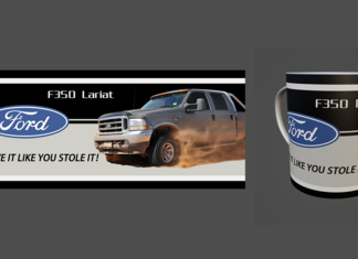 Ford 350 Lariat Ceramic Mug 310ml