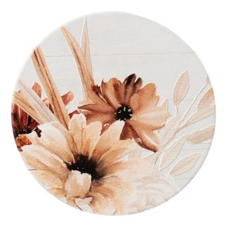 Home Sweet Home Floral Ceramic Coaster