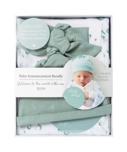 Baby Announcement Set Eucalyptus