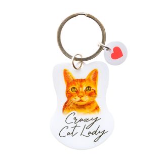 Pet Keyring Crazy cat Lady