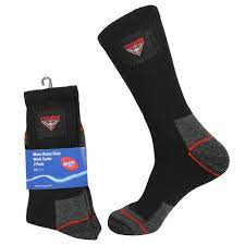 Essendon Heavy Duty Work Socks 2 Pairs