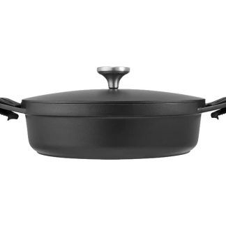 Agile Non-Stick Shallow Casserole 28cm / 4L Black Gift Boxed