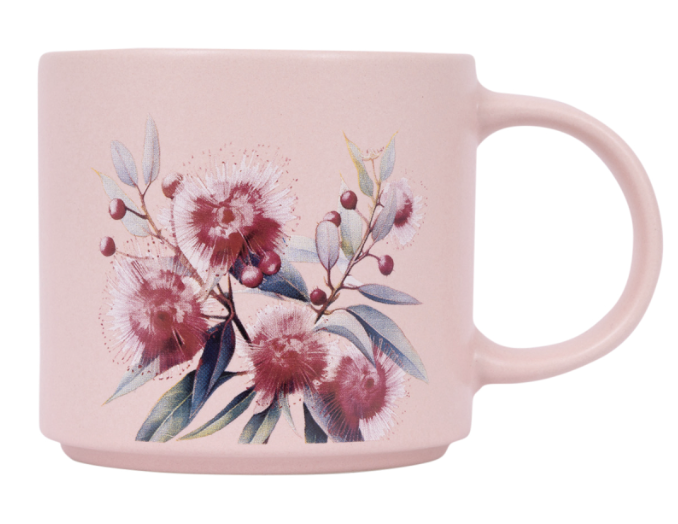 Native Blooms Red Floral Mug
