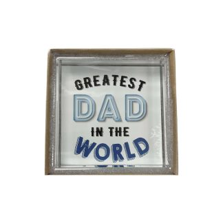Dad Glass Message Block