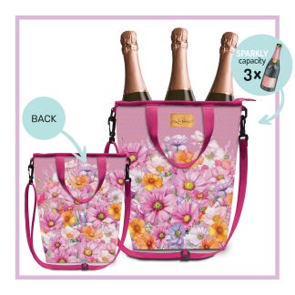 Champagne cooler bag Wistful Wildflowers