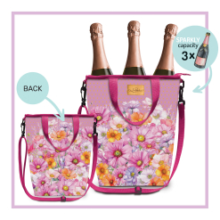 Champagne cooler bag Wistful Wildflowers