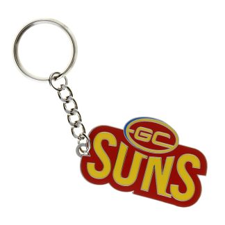 Gold Coast Suns Logo Metal Keyring