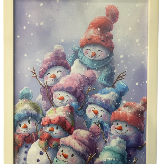 Light Up Frame Snowmen