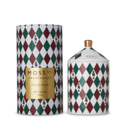 Ceramic  Large Candle 360g - Fig & Pear