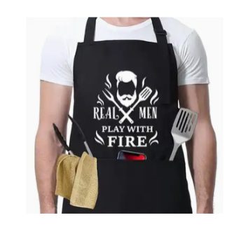 Real Men Play with Fire Apron