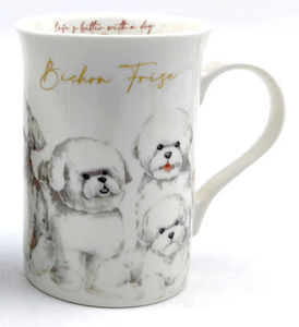 Muddy Paws Bichon Frise Mug