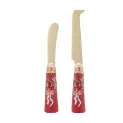 Festive Flora Spreader & Cheese Knife Set Gift Boxed
