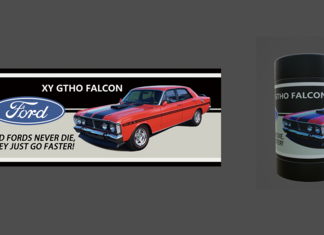 XY GTHO Falcon Red Insulated Drinks Cooler 375ml