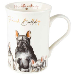 Muddy Paws French Bulldog Mug