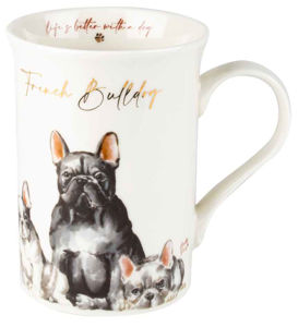 Muddy Paws French Bulldog Mug