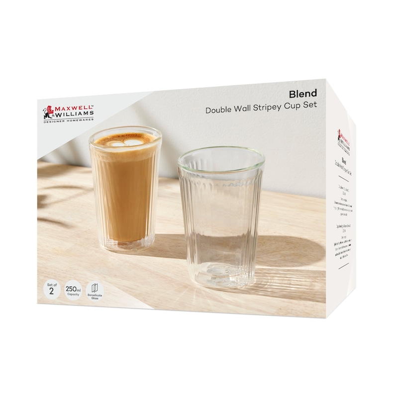 Blend Stripey Double Wall Cup 250ML Set 2 - Image 2
