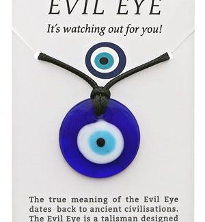 The Protective Evil Eye Blue Round Necklace 3.5CM