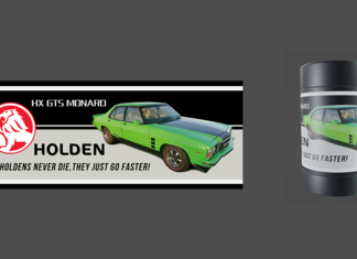 Holden HX GTS Monaro Insulated Drinks Cooler 375ml