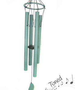 84cm Green Harmonious 4 Tube Windchime