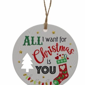 All I Want Is You Xmas Plaque