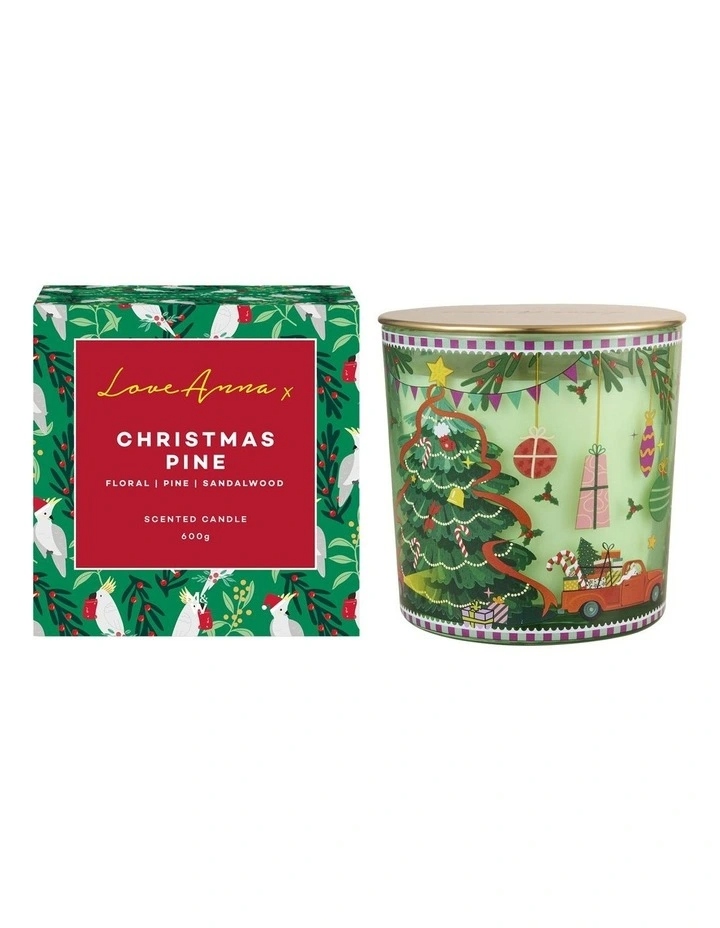 Festive Down Under Christmas Pine Fragrance Candle 600g