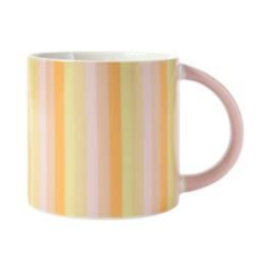 Power Pop Stripes Mug 400ML Rose