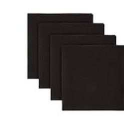 Cotton Classics Cotton Napkin Set of 4 45x45cm Black