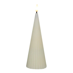 Let's Get Lit Linea LED Cone Wax Candle Soy Gift Boxed
