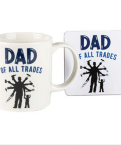 Dad Of All Trades Mug and Coaster Set