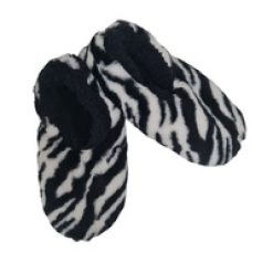 Slumbies Ladies Wild Side Black & White Zebra - Extra Large