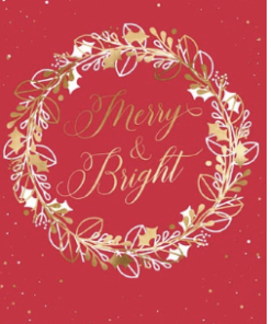 Card 10pk Salvo Gold Wreath