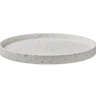 Livvi Terrazzo Round Serving Tray 36cm White Gift Boxed