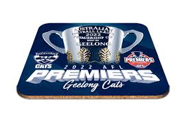 Geelong Cats 2022 Premiers Premiership AFL Cork back Coaster