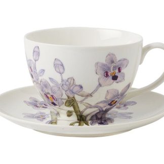 Royal Botanic Gardens Australian Orchids Cup & Saucer Gift Boxed